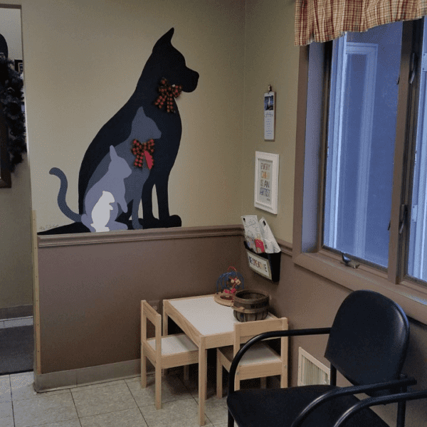 waiting room at otterkill animal hospital